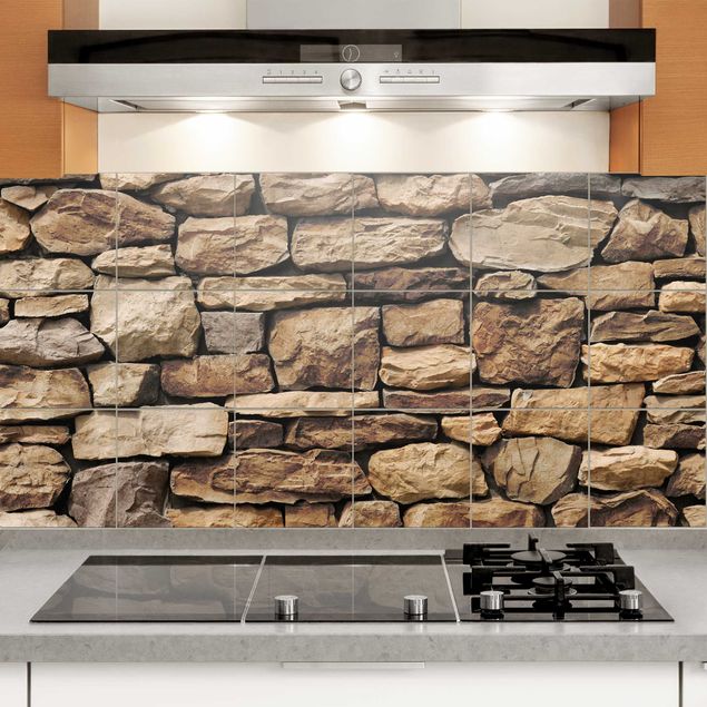 decoraçoes cozinha American Stone Wall