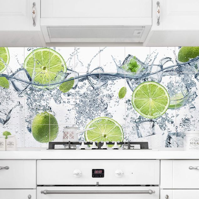 decoraçao para parede de cozinha Refreshing Lime