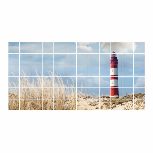 Películas autocolantes Lighthouse Between Dunes
