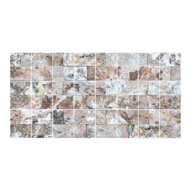 Autocolantes para azulejos Natural Marble Stone Wall