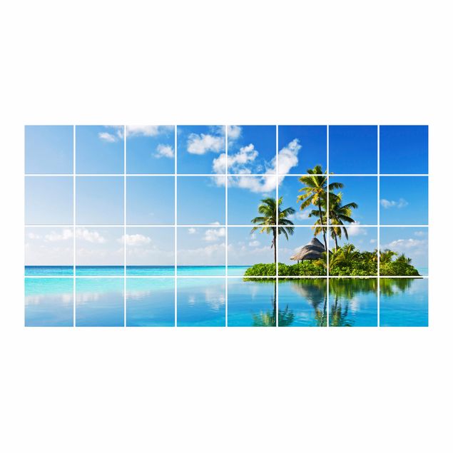 Autocolantes para azulejos Tropical Paradise