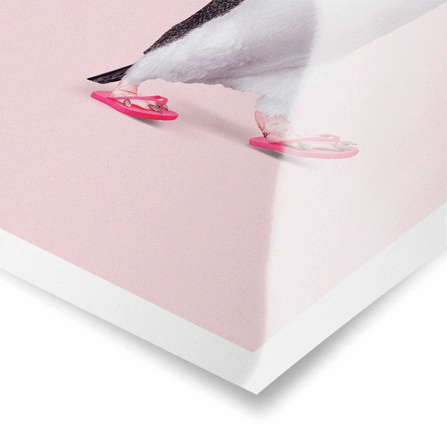 Quadros decorativos Flip-Flop Penguin