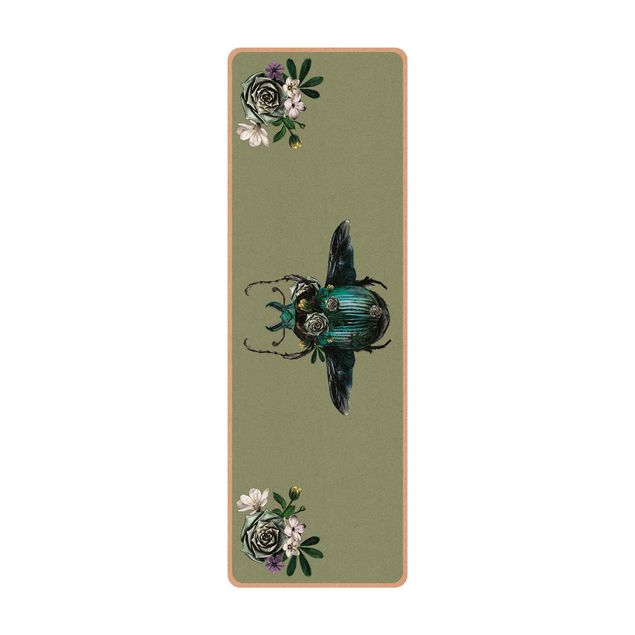 Tapete de ioga Floral Beetle