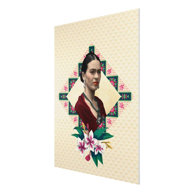 quadros flores Frida Kahlo - Flowers And Geometry