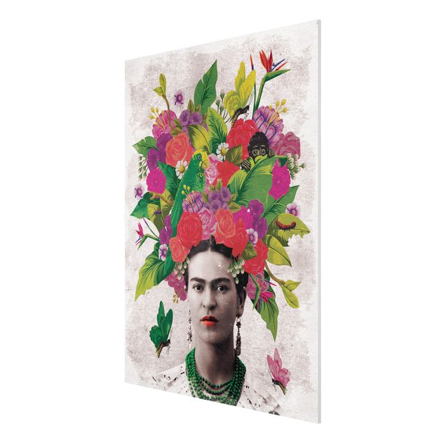 quadros flores Frida Kahlo - Flower Portrait
