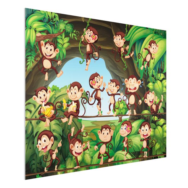decoração para quartos infantis Jungle Monkeys