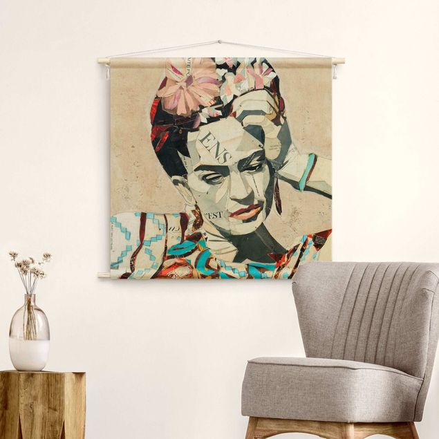 Tapete de parede Frida Kahlo - Collage No.1