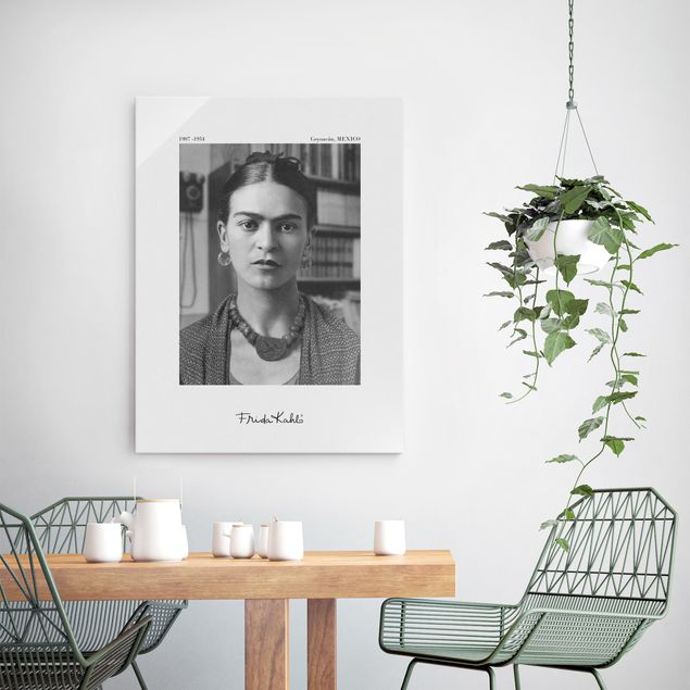 Quadros retratos Frida Kahlo Photograph Portrait In The House