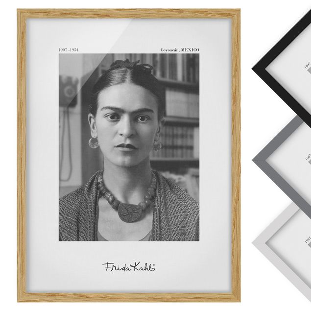Quadros de Frida Kahlo Frida Kahlo Photograph Portrait In The House