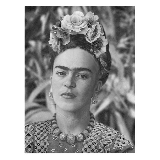 Quadros de Frida Kahlo Frida Kahlo Photograph Portrait With Flower Crown