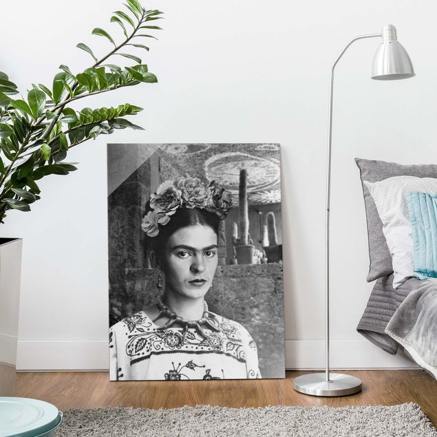 Quadros retratos Frida Kahlo Photograph Portrait With Cacti