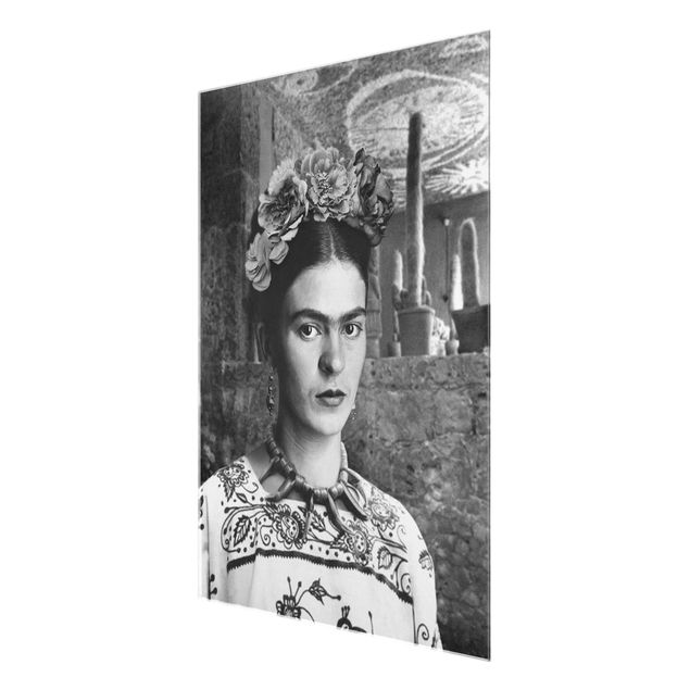 Quadros decorativos Frida Kahlo Photograph Portrait With Cacti