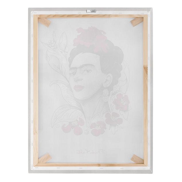 réplicas de quadros famosos Frida Kahlo Portrait With Flowers