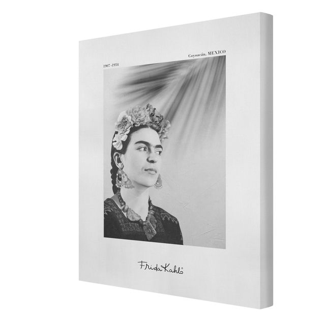 Quadros decorativos Frida Kahlo Portrait With Jewellery
