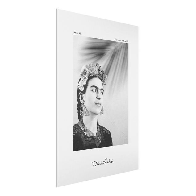 quadros preto e branco para decoração Frida Kahlo Portrait With Jewellery