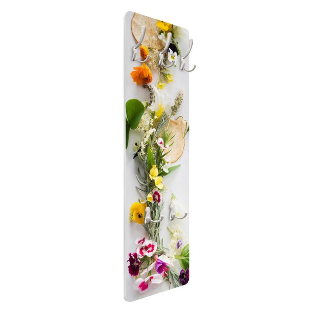 Cabides de parede Fresh Herbs With Edible Flowers