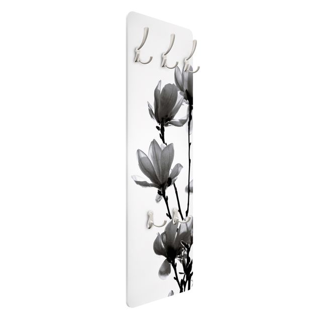 Cabides de parede Herald Of Spring Magnolia Black And White