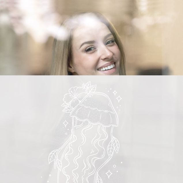 Películas de privacidade para janelas Sparkling Jellyfish