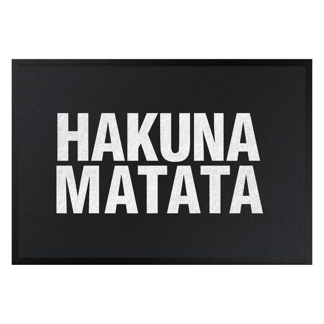 tapetes de entrada engraçados Hakuna Matata