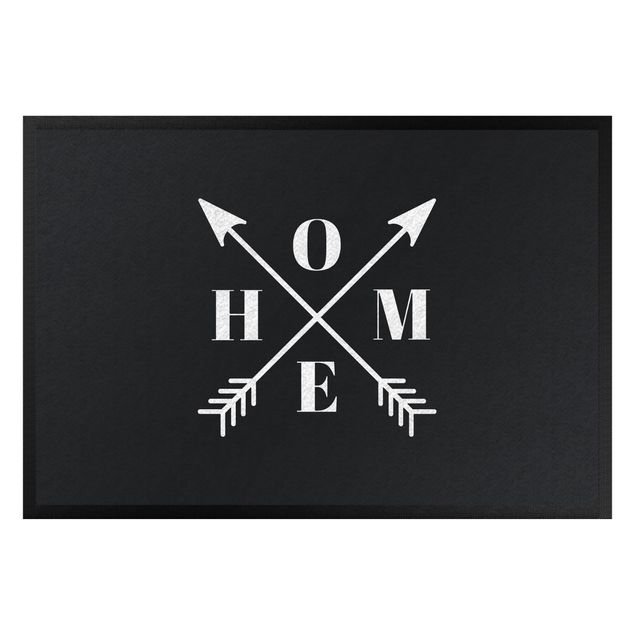 tapetes de entrada engraçados HOME with Arrows