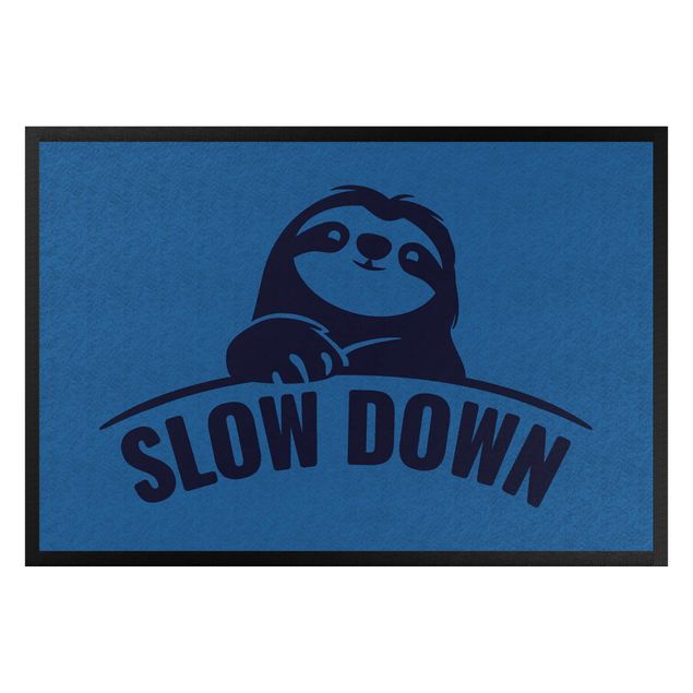 tapetes de entrada engraçados Slow Down