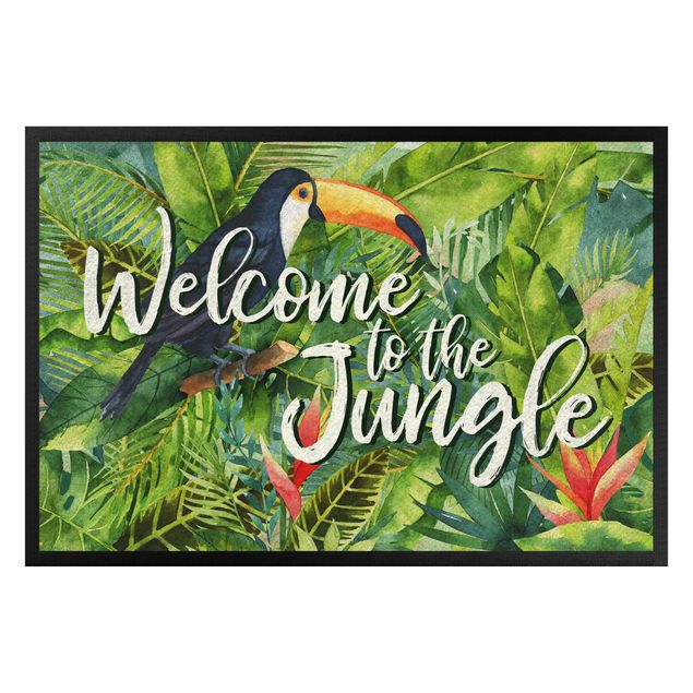 tapete entrada engraçadocapacho personalizado Welcome to the Jungle