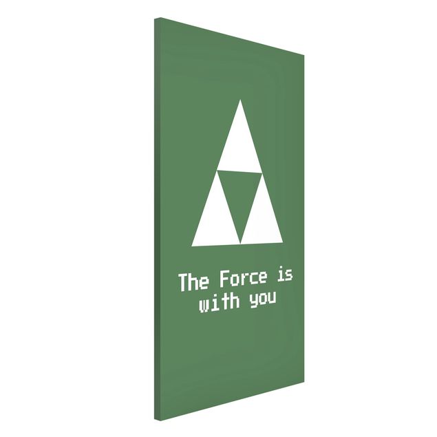Quadros magnéticos frases Gaming Symbol The Force is with You