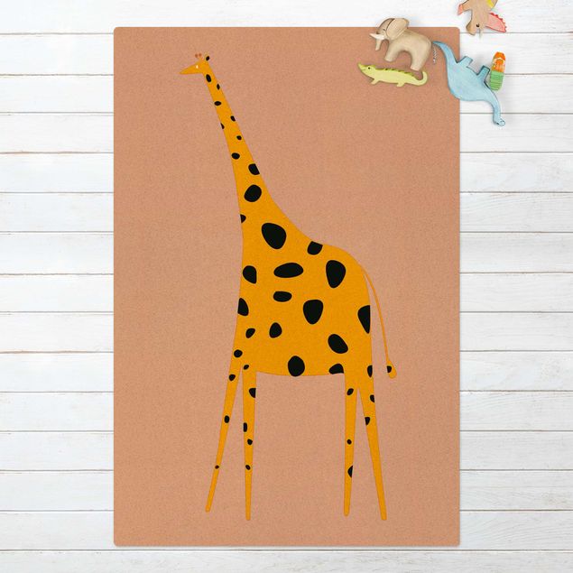 Tapetes modernos Yellow Giraffe