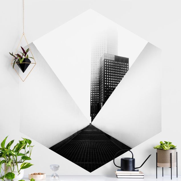 decoraçao cozinha Geometrical Architecture Study Black And White