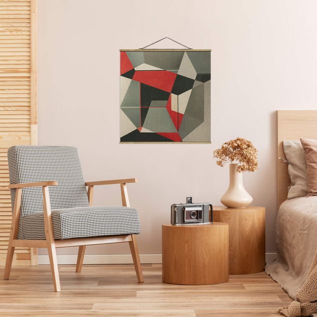 quadros modernos para quarto de casal Geometrical Fox