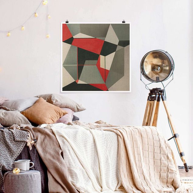 Posters abstratos Geometrical Fox