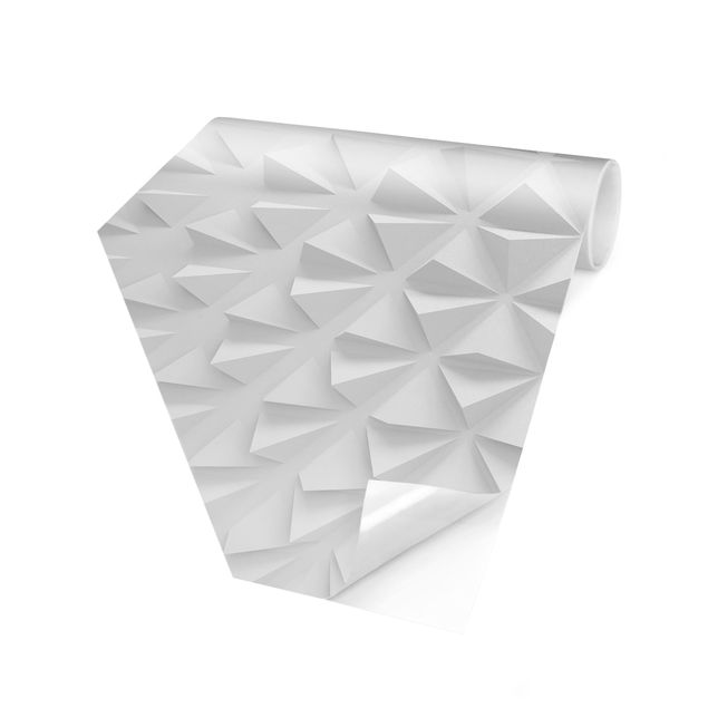 papel de parede em branco Geometrical Pattern 3D Effect
