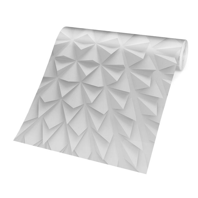 papel de parede para quarto de casal moderno Geometric Pattern 3D Effect
