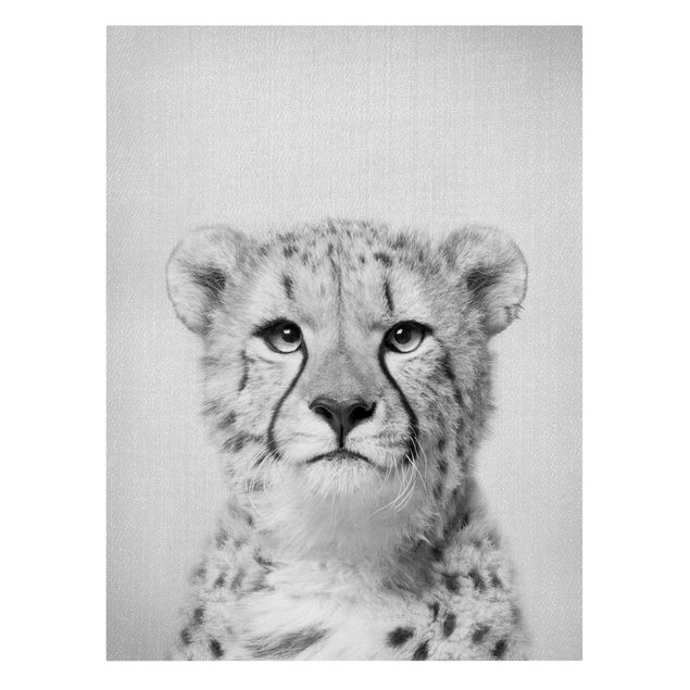Quadros modernos Cheetah Gerald Black And White