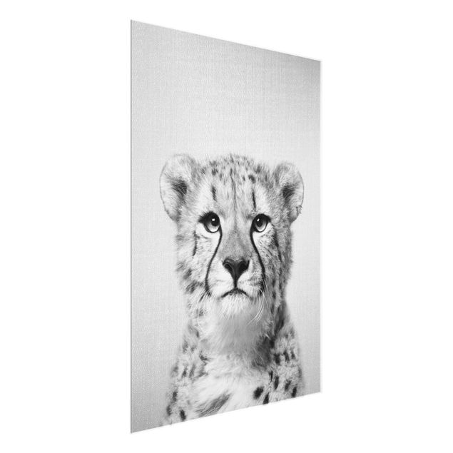 quadros modernos para quarto de casal Cheetah Gerald Black And White