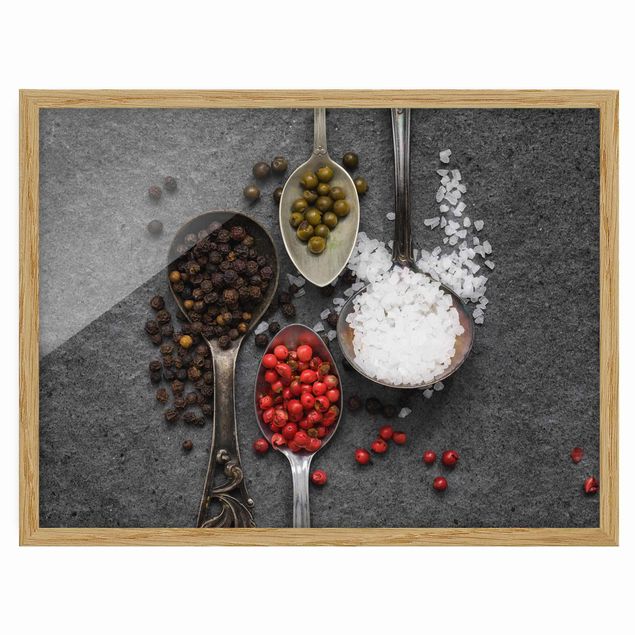 Quadros modernos Spices On Vintage Spoons