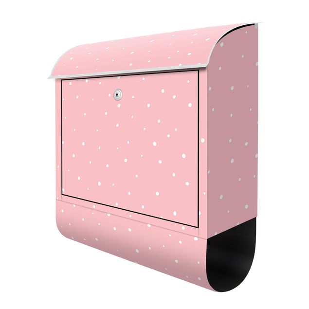 Caixas de correio Drawn Little Dots On Pastel Pink