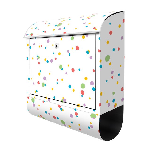 caixas de correio exteriores Drawn Little Dots Colourful