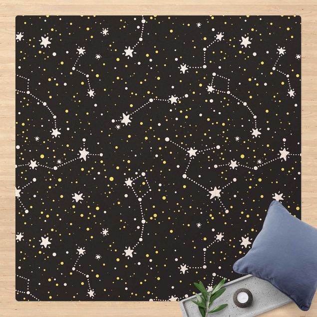 tapete para sala moderno Drawn Starry Sky With Great Bear