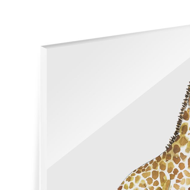 quadro em vidro Giraffe on a joy ride II