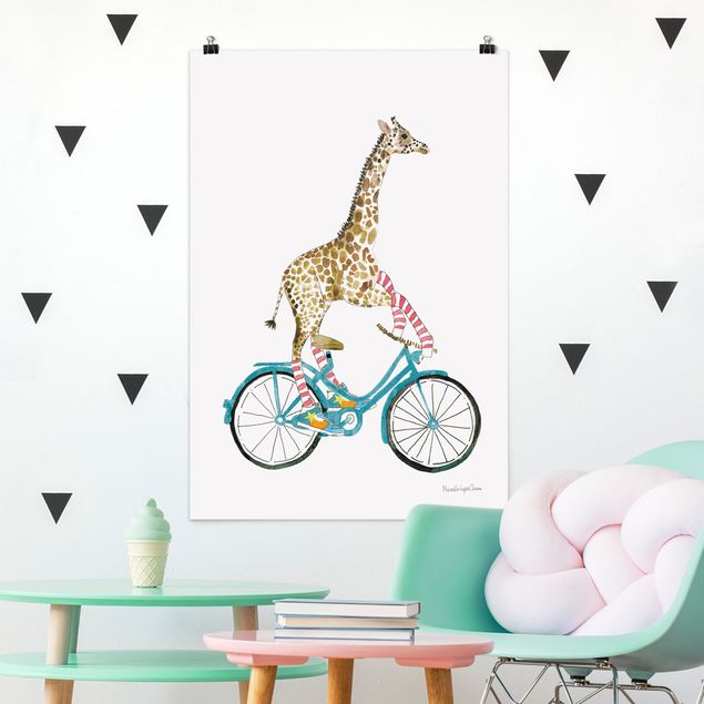 Decoração para quarto infantil Giraffe on a joy ride II