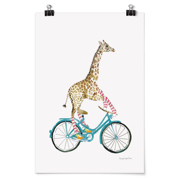 Quadros modernos Giraffe on a joy ride II