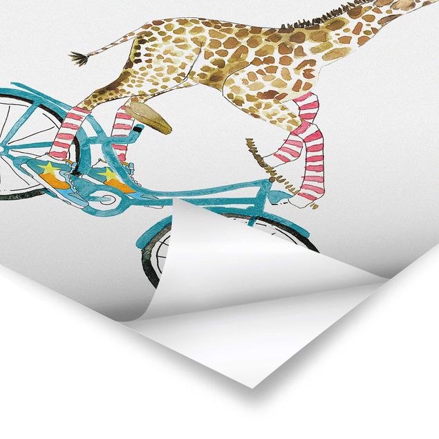 Posters Giraffe on a joy ride II