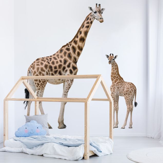 Decoração para quarto infantil Giraffe Mother And Child