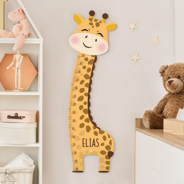 decoração para quartos infantis Giraffe boy with custom name