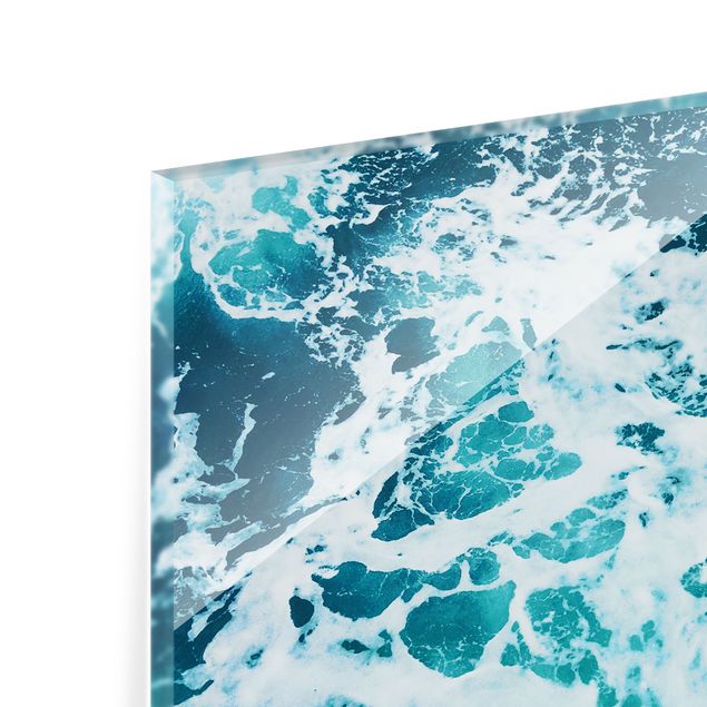 quadro em tons de azul Sea Foam On The High Seas
