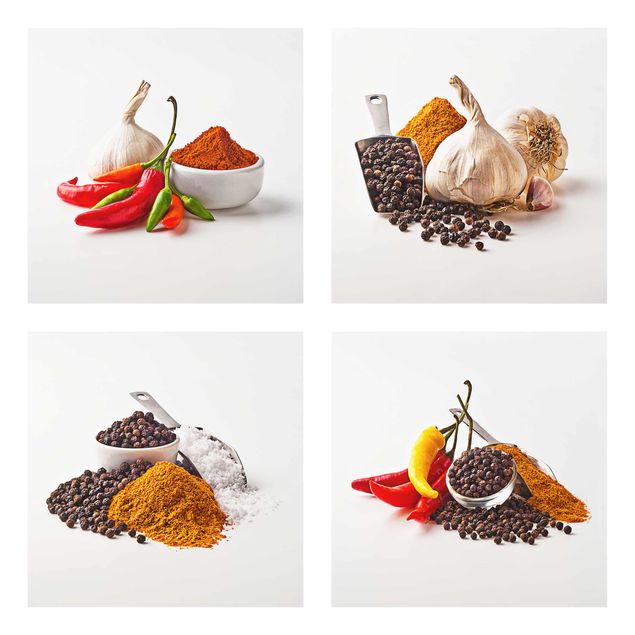Quadros temperos Chili garlic and spices - Sets