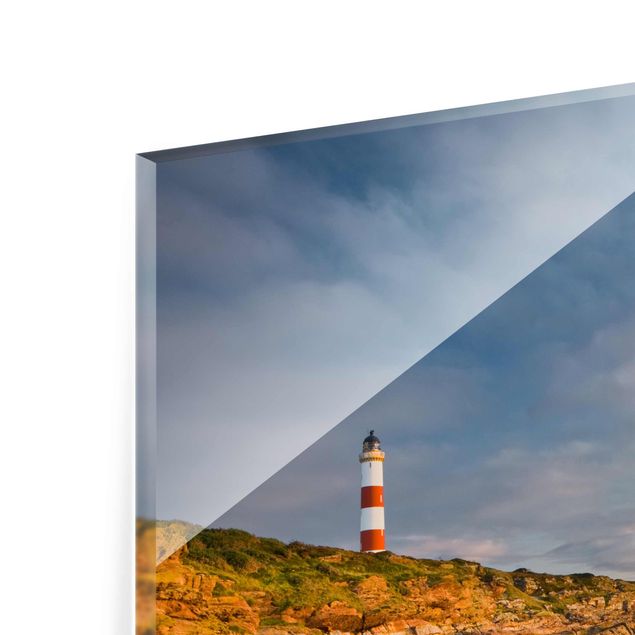 Quadros em vidro paisagens Lighthouse collage
