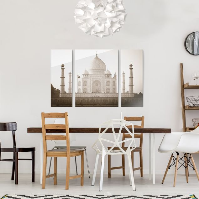 Quadros em vidro cidades e paisagens urbanas Taj Mahal