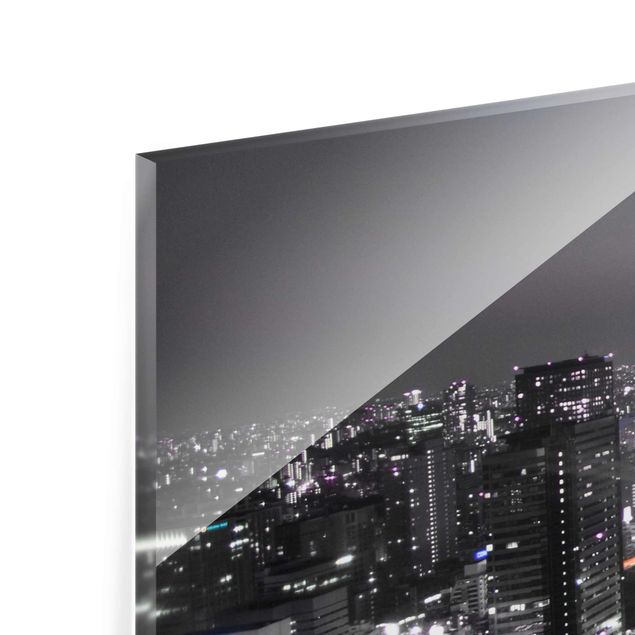 quadro de vidro Tokyo Collage